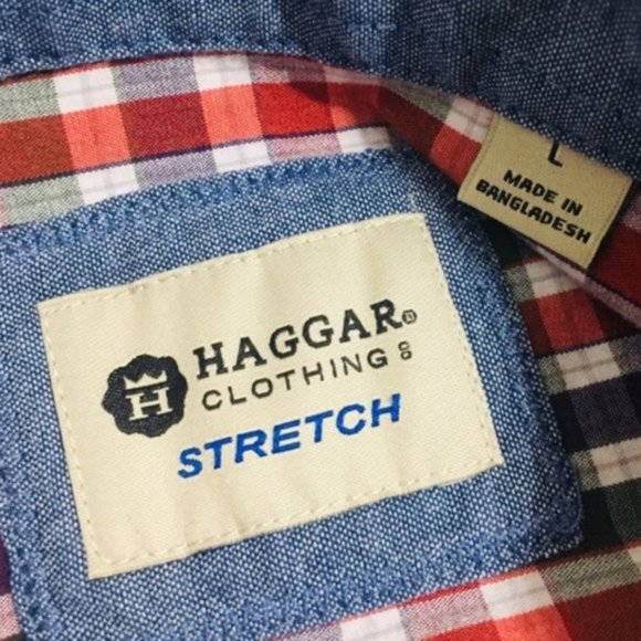 Haggar • Regular Fit Button-Down • Large - Picture 4 of 4